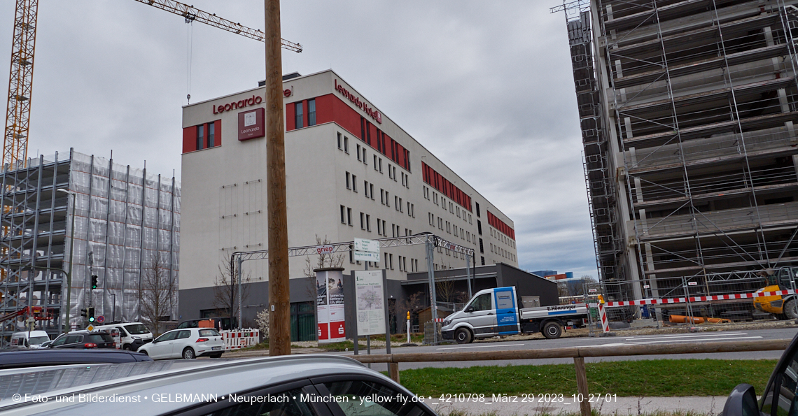 29.03.2023 - Baustelle REVO und Umgebung in Neuperlach